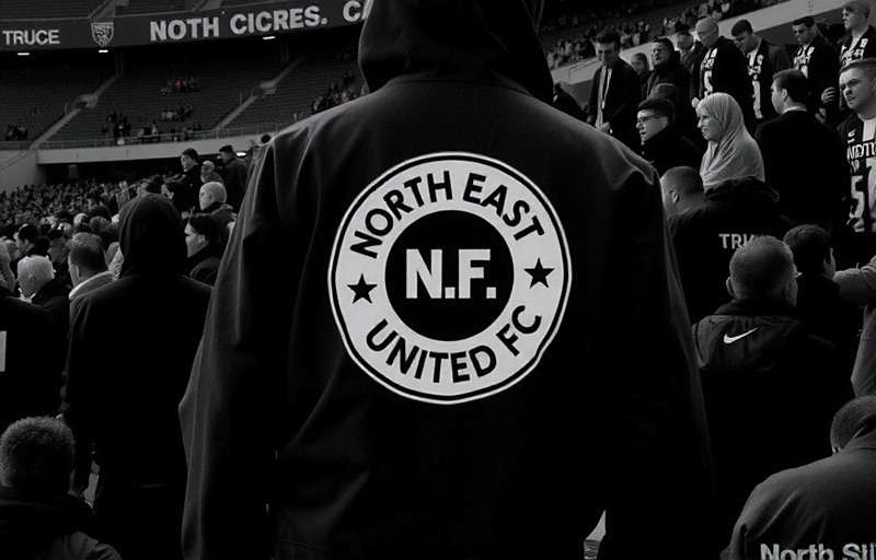 North East United FC supporters North East United FC fans with North East United FC watermark